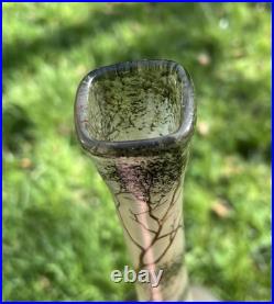 Legras Enamelled Glass Vase Emaille Lacustre Bateau Voilier Art Nouveau 19eme A Legras Enamelled Glass Vase Emaille Lacustre Bateau Voilier Art Nouveau 19eme A