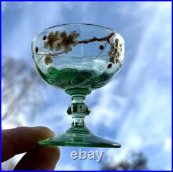 Legras Enamelled Saké Glass Verre Service A Liqueur Emaille Fleurs Art Nouveau B Legras Enamelled Saké Glass Verre Service A Liqueur Emaille Fleurs Art Nouveau B