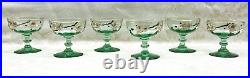 Legras Enamelled Saké Glasses Verre Service A Liqueur Emaille Fleurs Art Nouveau