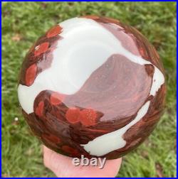 Legras Gold Enamelled Opalescent Glass Vase Opaline Emaille Or 19eme Louis XV Legras Gold Enamelled Opalescent Glass Vase Opaline Emaille Or 19eme Louis XV
