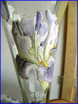 Legras Vase Soliflore Émaillé Art Nouveau (332)