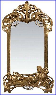 Miroir maquillage miroir de table art nouveau style antique 50cm a