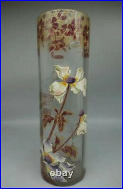 Montjoye / Legras, vase en verre émaillé, Art Nouveau 1900