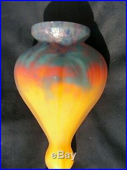 Muller freres luneville rarissime tulipe ogive pate de verre gallé daum lalique