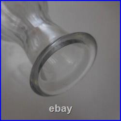 N9328 carafe flacon verre cristal vintage art nouveau déco fait main France