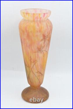 Paul Daum Vase Pâte De Verre Art Nouveau Des Ateliers Signe Mado