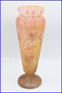 Paul Daum Vase Pâte De Verre Art Nouveau Des Ateliers Signe Mado