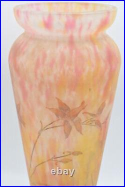 Paul Daum Vase Pâte De Verre Art Nouveau Des Ateliers Signe Mado