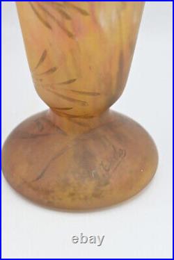 Paul Daum Vase Pâte De Verre Art Nouveau Des Ateliers Signe Mado