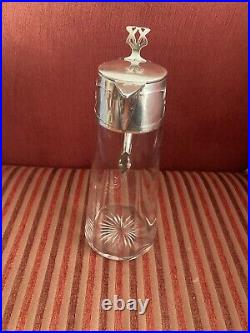 Pichet Carafe Cruch Art Nouveau Argent/verre Secession Viennoise Vienna CC 1910