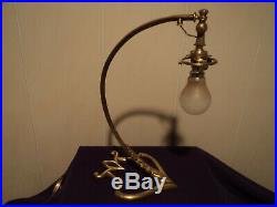 Pied De Lampe Bronze Tulipe Daum Muller Galle Art Deco/nouveau Pate De Verre