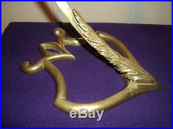 Pied De Lampe Bronze Tulipe Daum Muller Galle Art Deco/nouveau Pate De Verre