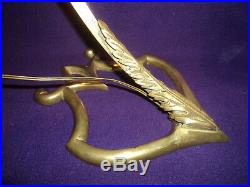 Pied De Lampe Bronze Tulipe Daum Muller Galle Art Deco/nouveau Pate De Verre