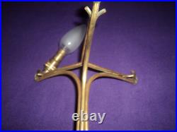 Pied De Lampe Laiton Art Nouveau/deco Majorelle Pate De Verre Daum Galle Muller