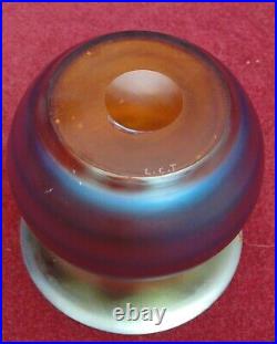 RAR Vase pâte de verre irisé Art Nouveau Loetz Kralik Palm Koenig tiffany favril