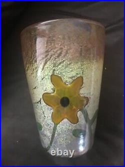 Rare Vase En Verre. Marqueterie De Verre Art Nouveau 1900