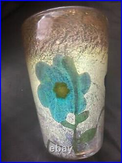 Rare Vase En Verre. Marqueterie De Verre Art Nouveau 1900