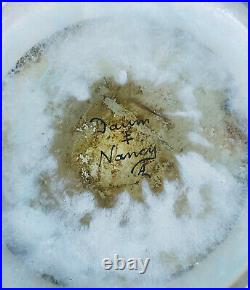 Rare Vase Pate De Verre Art Nouveau Decor Paysage Venise Signe Daum Nancy 1900