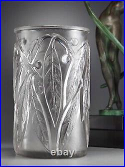 René Lalique vase original art nouveau art décoratif verre