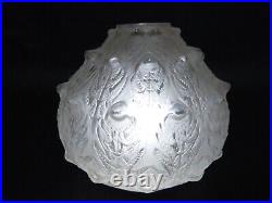 René lalique vase art nouveau art déco modèle fougères 1912 verre pressé moulé