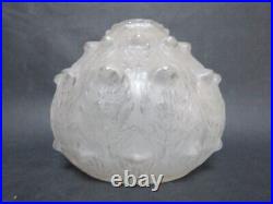 René lalique vase art nouveau art déco modèle fougères 1912 verre pressé moulé