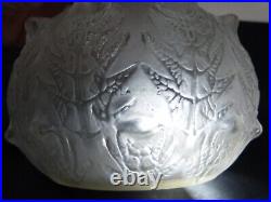 René lalique vase art nouveau art déco modèle fougères 1912 verre pressé moulé