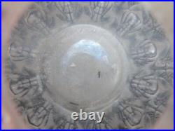 René lalique vase art nouveau art déco modèle fougères 1912 verre pressé moulé