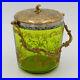 Seau-a-biscuits-pot-Art-Nouveau-metal-argente-dore-verre-vert-grave-a-l-or-01-isz