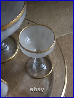 Service A Punch Compotier Art Nouveau 1890 1900 En Verre Et Or Art De La Table Service A Punch Compotier Art Nouveau 1890 1900 En Verre Et Or Art De La Table