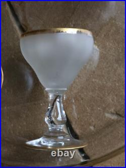 Service A Punch Compotier Art Nouveau 1890 1900 En Verre Et Or Art De La Table Service A Punch Compotier Art Nouveau 1890 1900 En Verre Et Or Art De La Table