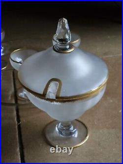 Service A Punch Compotier Art Nouveau 1890 1900 En Verre Et Or Art De La Table Service A Punch Compotier Art Nouveau 1890 1900 En Verre Et Or Art De La Table