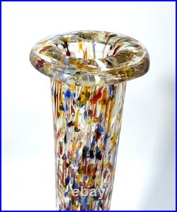 Spatter Splatter Multi Coloured Vase Bousillé Legras Clichy Art Nouveau 19eme