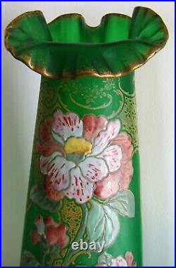 Superbe paire de vases Art Nouveau, décor dans le goût Montjoie, Legras, #1880#