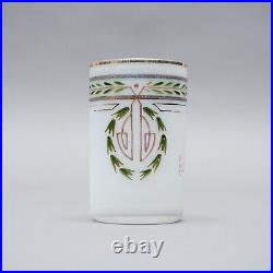 Tasse en Verre Art Nouveau Um 1910 Souvenir De Bad Orb Peinture Émail 1.10MIN