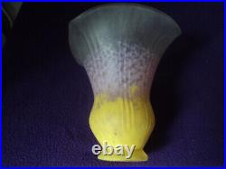 Tulipe Pate De Verre Daum Art Deco/nouveau Muller Lampe Lustre