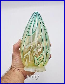 Tulipe Verre Émaillée Opalescent Art Nouveau Jugendstil 1900 Gallé Legras Daum