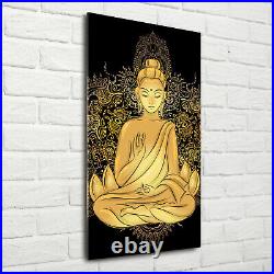Tulup Image Sur Verre Acrylique Tableaux 70x140 Bouddha et mandala
