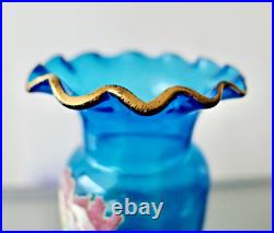 VASE LEGRAS EN VERRE ÉMAILLÉ ÉPOQUE 1900 ART NOUVEAU 28,5 cm