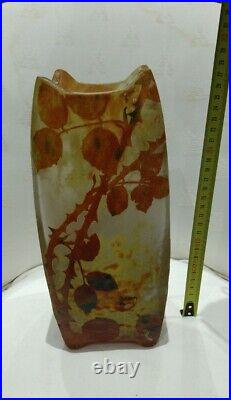 Vase Ancien Daum Nancy Pate De Verre Art Nouveau Gallé