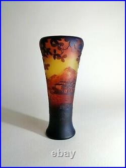 Vase Devez. Pate De Verre. Vase Art Nouveau
