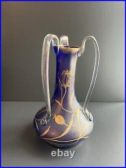 Vase En Verre Irise Loetz Art Nouveau Jugendstil