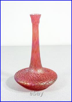 Vase Loetz Autriche Verre Soufflé Iridescent Art Nouveau Bouteille Soliflore