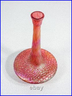 Vase Loetz Autriche Verre Soufflé Iridescent Art Nouveau Bouteille Soliflore