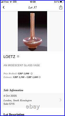 Vase Loetz Pate De Verre Art Nouveau