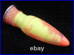 Vase Pte De Verre Orange Jaune Nancy Art Deco Nouveau Amphore Fer Forge Vase Pte De Verre Orange Jaune Nancy Art Deco Nouveau Amphore Fer Forge