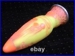 Vase Pte De Verre Orange Jaune Nancy Art Deco Nouveau Amphore Fer Forge Vase Pte De Verre Orange Jaune Nancy Art Deco Nouveau Amphore Fer Forge
