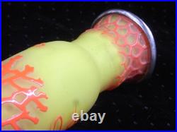 Vase Pte De Verre Orange Jaune Nancy Art Deco Nouveau Amphore Fer Forge Vase Pte De Verre Orange Jaune Nancy Art Deco Nouveau Amphore Fer Forge