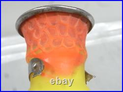 Vase Pte De Verre Orange Jaune Nancy Art Deco Nouveau Amphore Fer Forge Vase Pte De Verre Orange Jaune Nancy Art Deco Nouveau Amphore Fer Forge