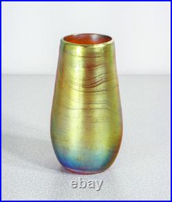 Vase Vasetto WMF Série Myra Verre Soufflé Iridescent Époque 1930 Art Nouveau Vase Vasetto WMF Série Myra Verre Soufflé Iridescent Époque 1930 Art Nouveau