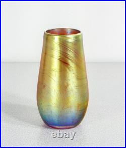 Vase Vasetto WMF Série Myra Verre Soufflé Iridescent Époque 1930 Art Nouveau Vase Vasetto WMF Série Myra Verre Soufflé Iridescent Époque 1930 Art Nouveau